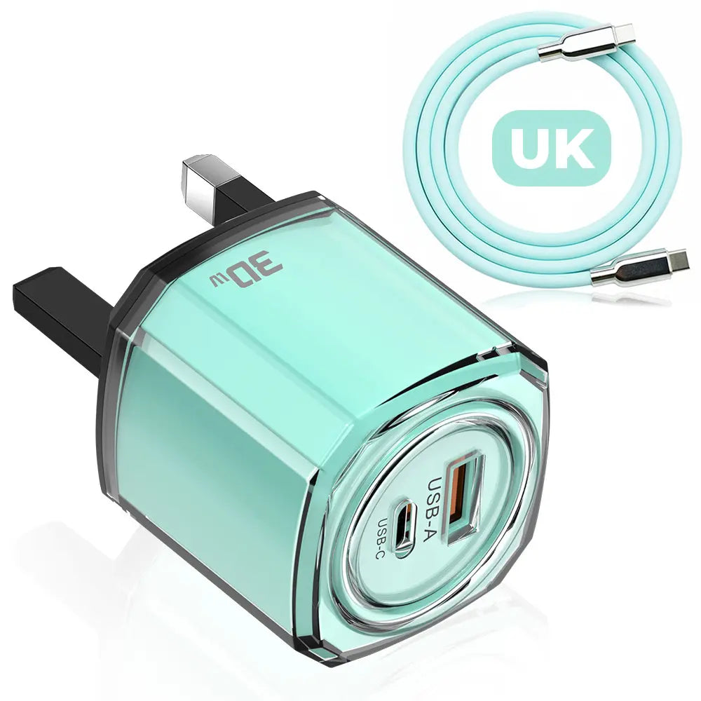 PixxelCase® – 30W USB-C Schnellladegerät (US/EU/UK)