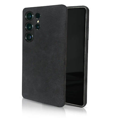 Alcantara® Leder Premium Handyhülle für Samsung Galaxy S24/25 Ultra