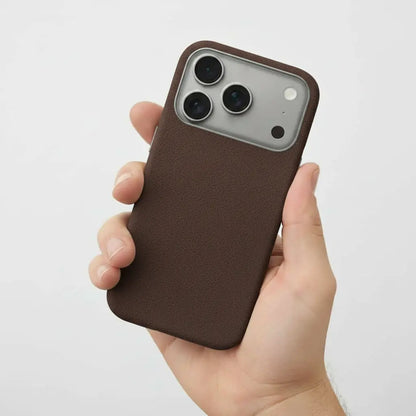 Pixxelcase® Alcantara Lederhülle für iPhone 17–17 Air | HIMMEL BLAU