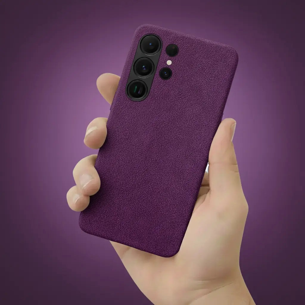 Alcantara® Leder Premium Handyhülle für Samsung Galaxy S24/25 Ultra