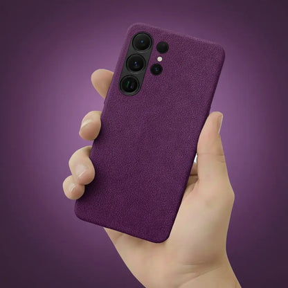 Alcantara® Leder Premium Handyhülle für Samsung Galaxy S24/25 Ultra