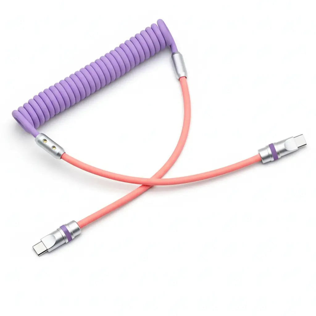 240W Spring Silicone Fast Charging Cable