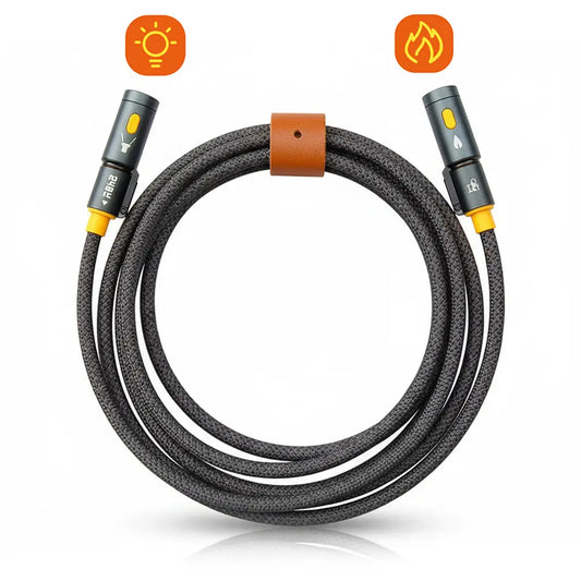 240W Multifunctional Outdoor Fast Charging Cable with Flashlight/Cigarette Lighter