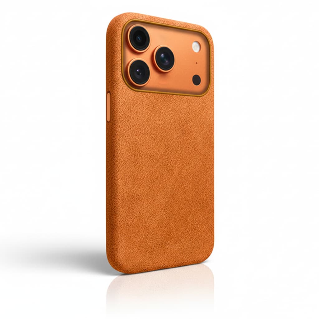 Pixxelcase® Alcantara Lederhülle für iPhone 17–17 Air | WALD GRÜN