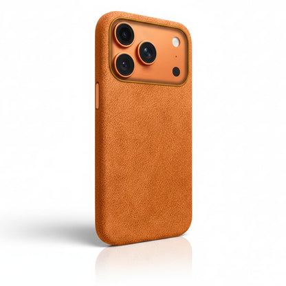 Pixxelcase® Alcantara Lederhülle für iPhone 17–17 Air | WALD GRÜN
