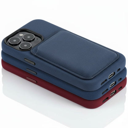 Pixxelcase® Alcantara-Leder iPhone-Hülle für 13–16 Pro Max | OZEANBLAU