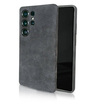 Alcantara® Leder Premium Handyhülle für Samsung Galaxy S24/25 Ultra