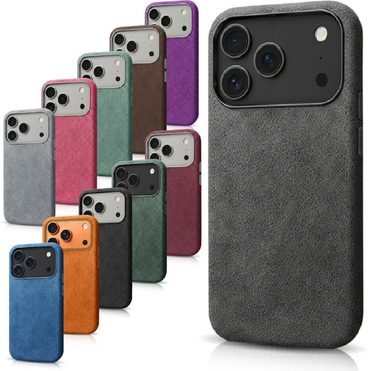 Alcantara® Leder Premiumhülle für iPhone 14-17