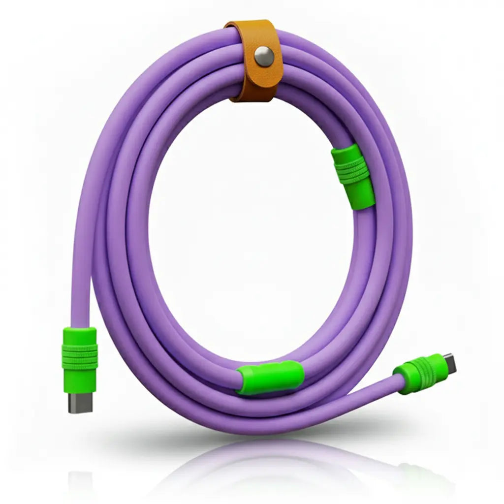 Colored Ultra-Soft Silicone Data-Cables for Fast Charging