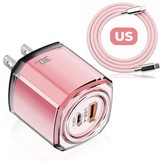 PixxelCase® - 30W Fast USB-C Charger US/EU/UK