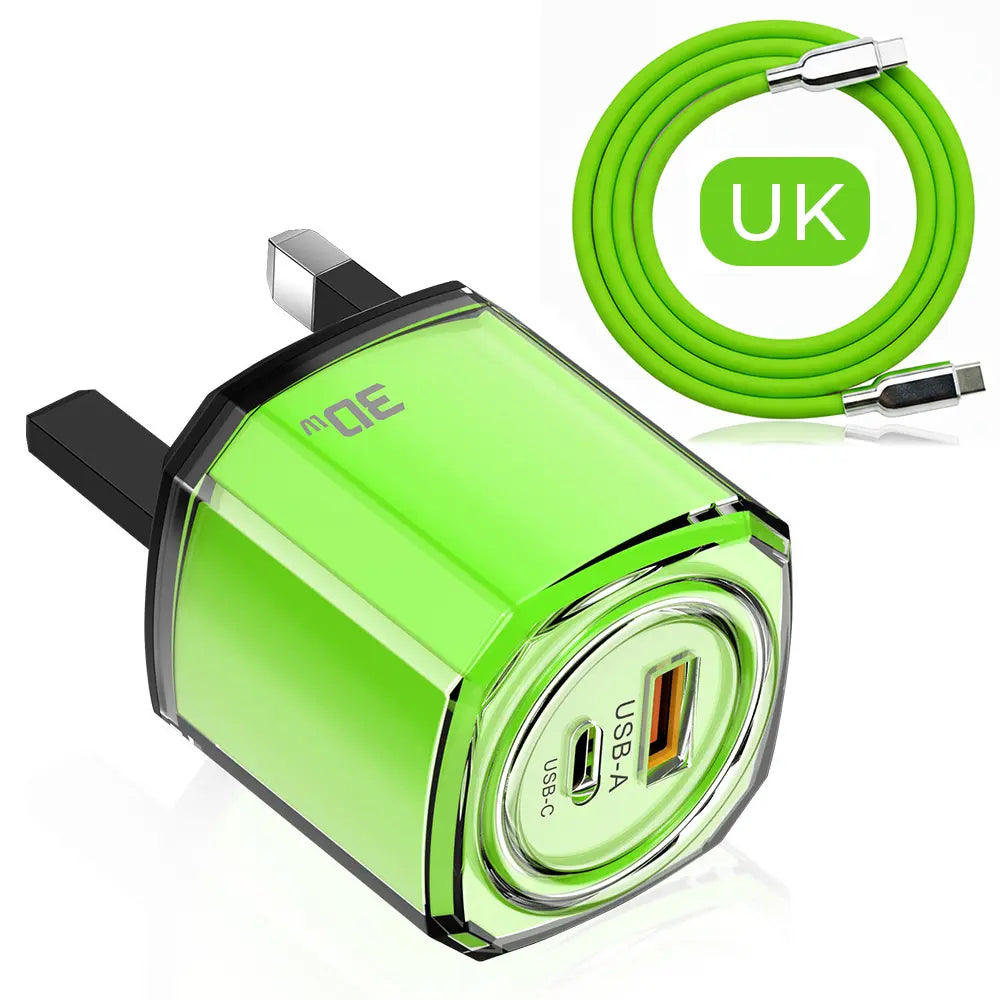 PixxelCase® - 30W Fast USB-C Charger US/EU/UK