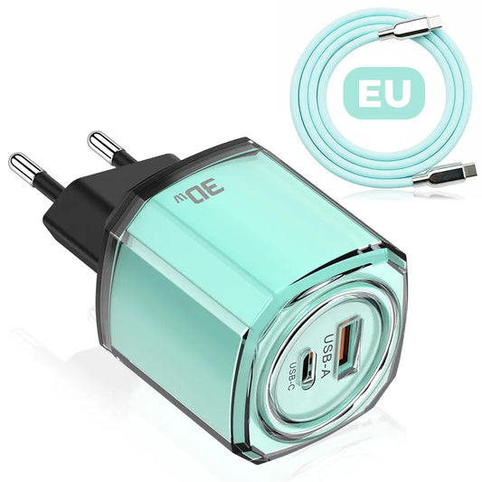 PixxelCase® – 30W USB-C Schnellladegerät (US/EU/UK)