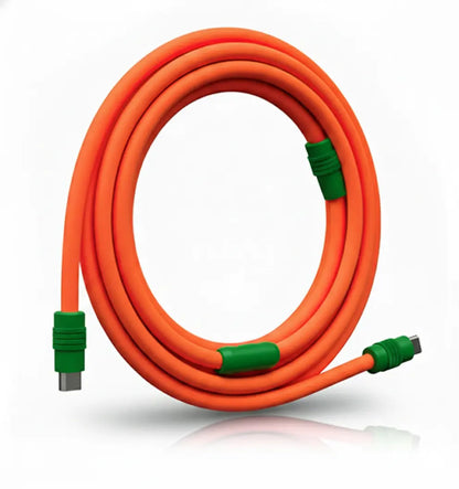 Colored Ultra-Soft Silicone Data-Cables for Fast Charging