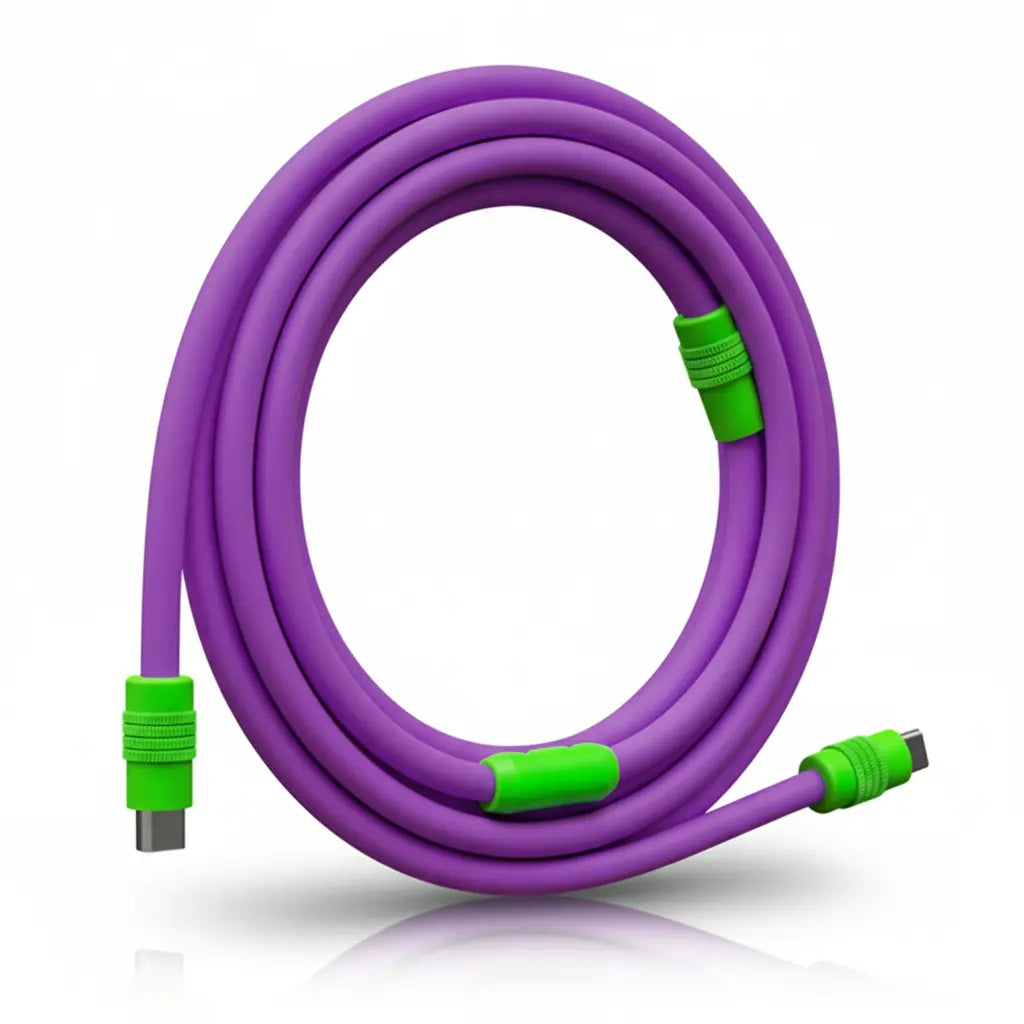 Colored Ultra-Soft Silicone Data-Cables for Fast Charging