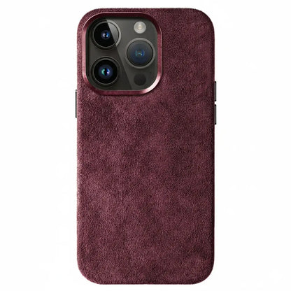 Alcantara® Leder Premiumhülle für iPhone 14-17